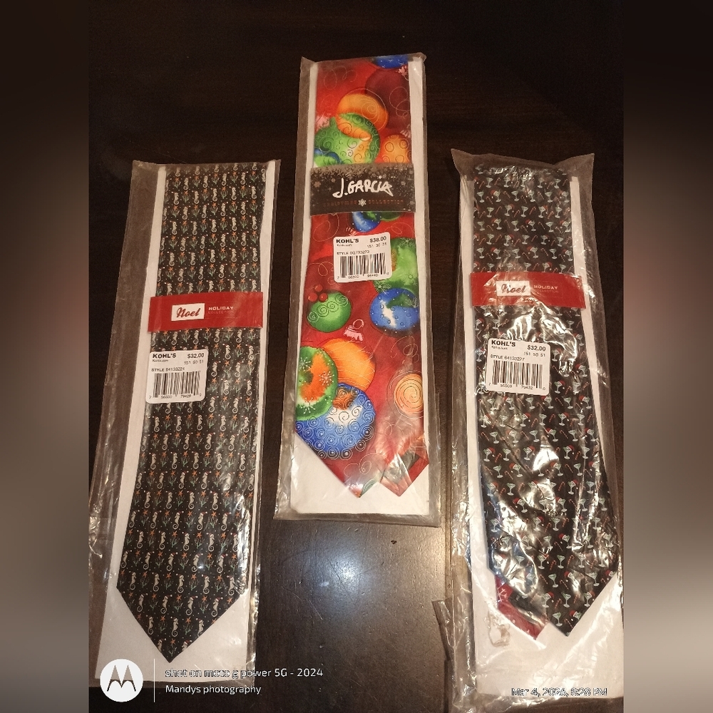 J. Garcia Festive Multicolor Tie Collection